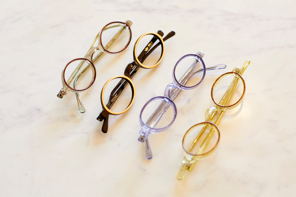A collection of vintage round glasses