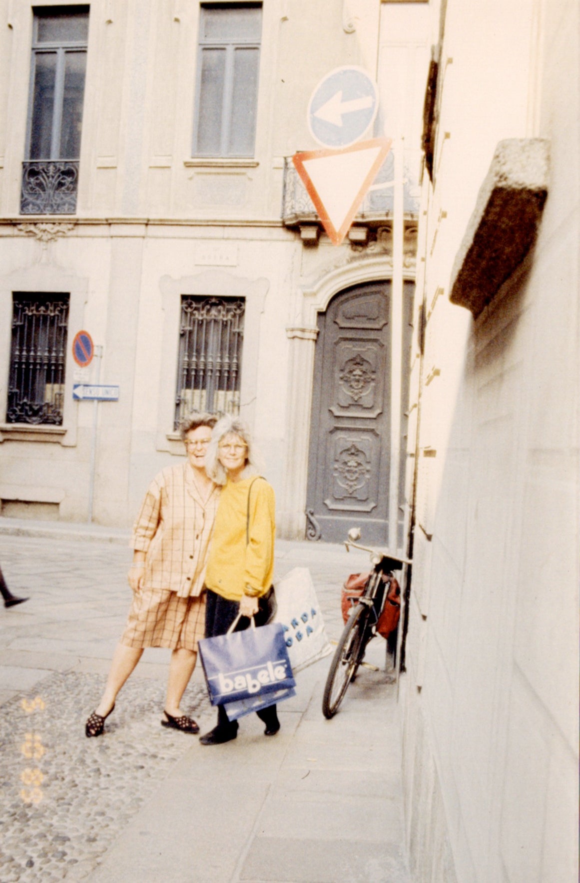 old photo of Gai Gherardi and Barbara McReynolds