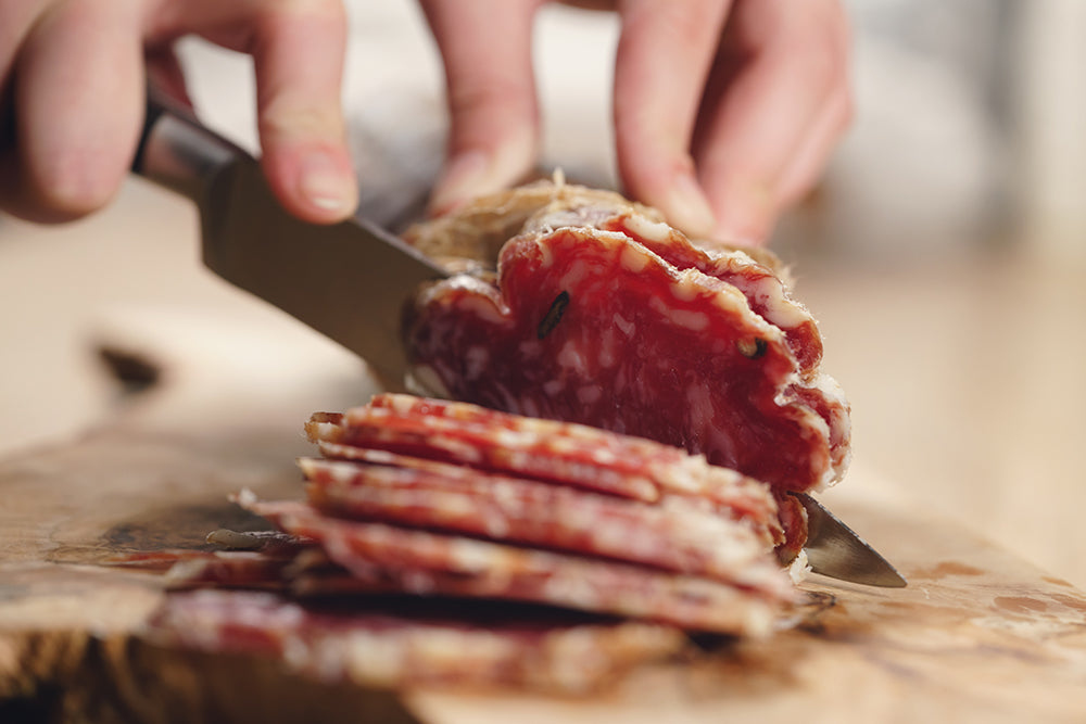 Sliced Salami for a picnic