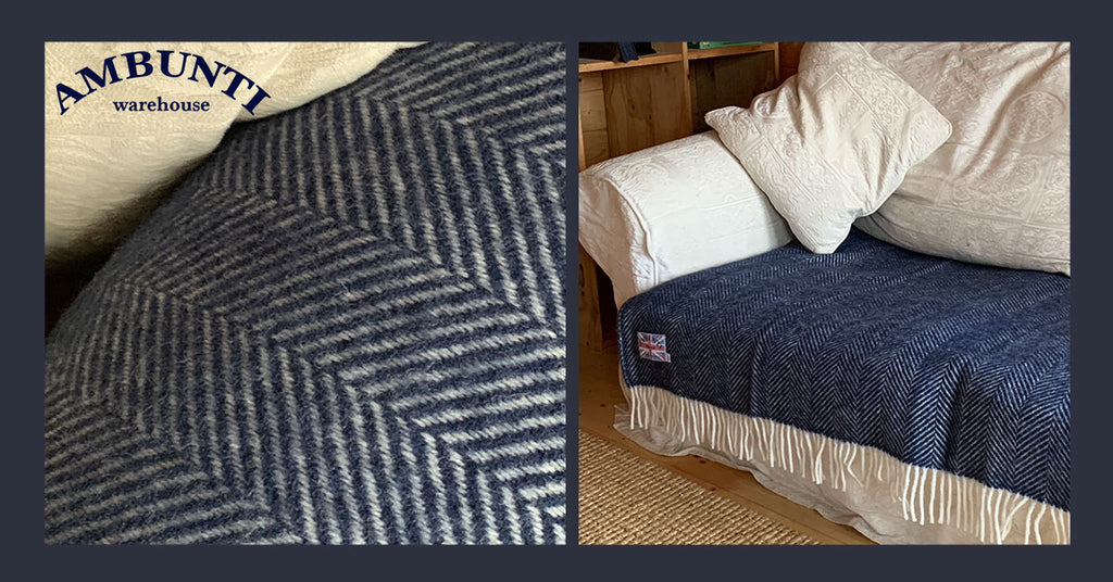 How to revive an old sofa using a wool blanket