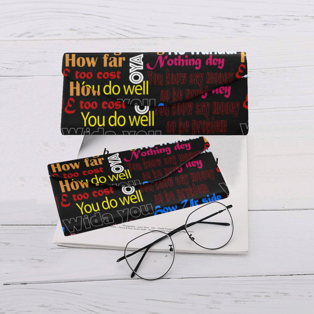 flyersetcinc Pidgin Print Foldable Glasses Case