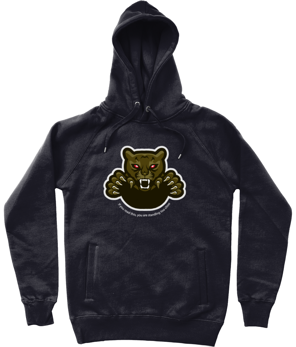 'Too Close' Graphic Panther Trendy Unisex Pullover Hoodie