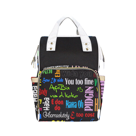 flyersetcinc Pidgin Print Multi-Function Backpack