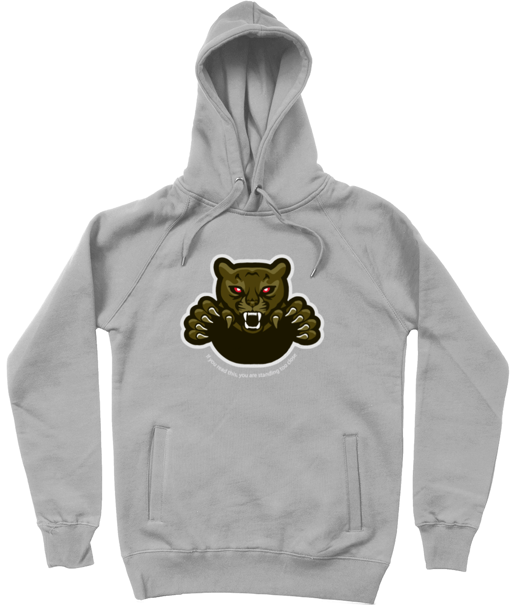 'Too Close' Graphic Panther Trendy Unisex Pullover Hoodie