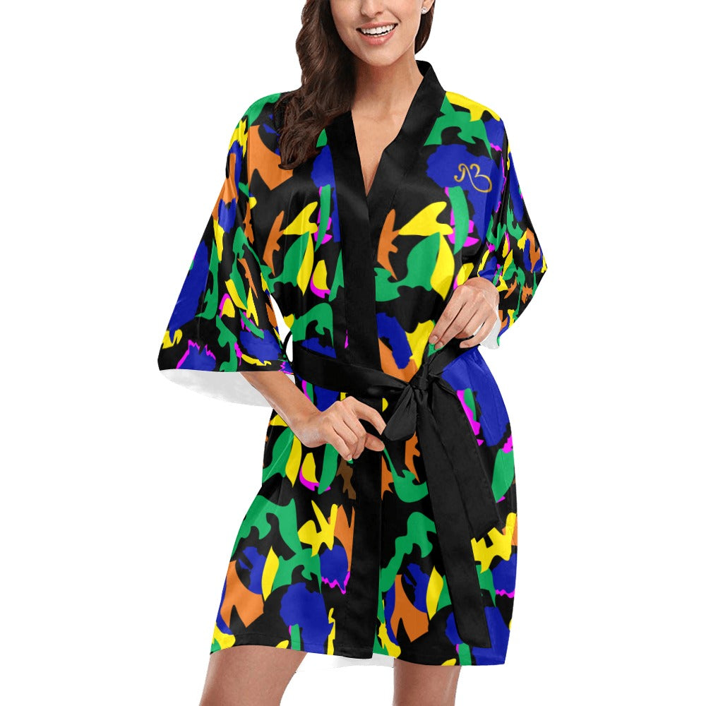 flyersetcinc Camouflage Kimono Robe Coverup