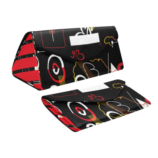 flyersetcinc Linear Print Foldable Glasses Case