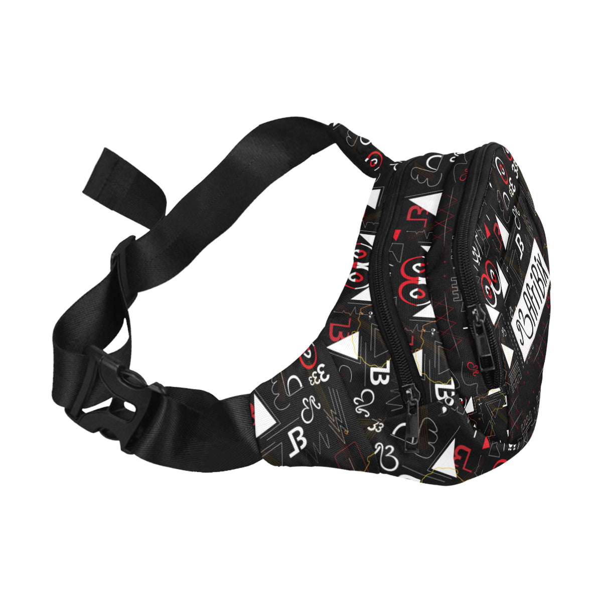 Linear Print Waist Bag