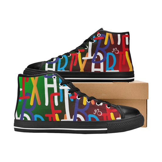 flyersetcinc Collage Women's Hightop Canvas