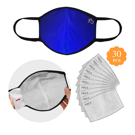 flyersetcinc Sky Galaxy Cotton Fabric Face Mask with filter slot (30 Filters Included) - Non-medical use