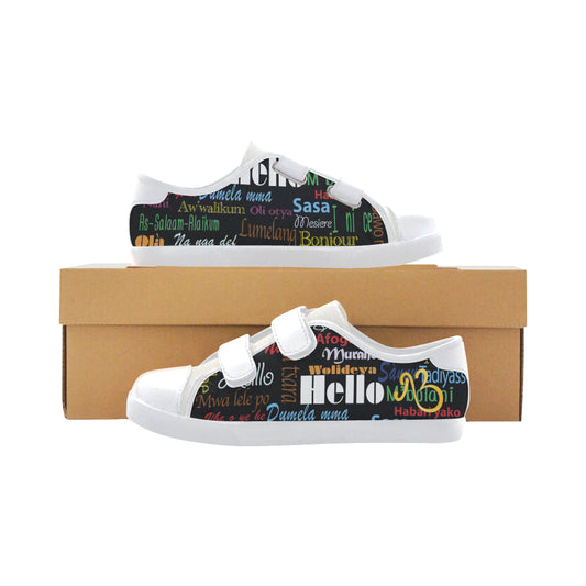 flyersetcinc Kids Hello Velcro Canvas