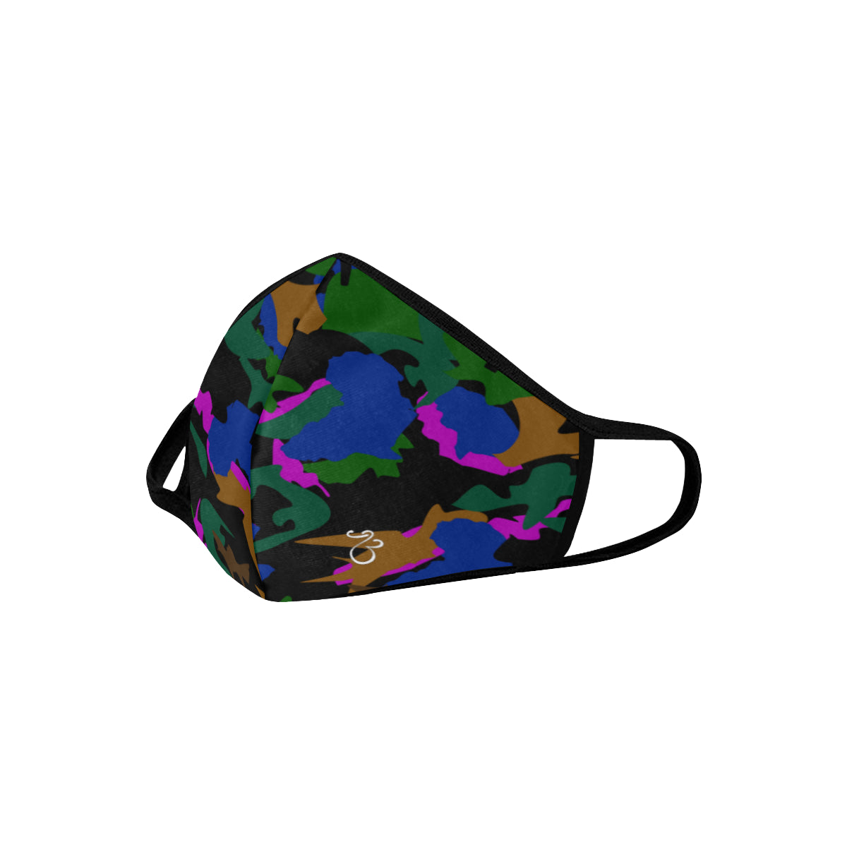 flyersetcinc Leaf Camo Print Cotton Fabric Face Mask with filter slot (30 Filters Included) - Non-medical use