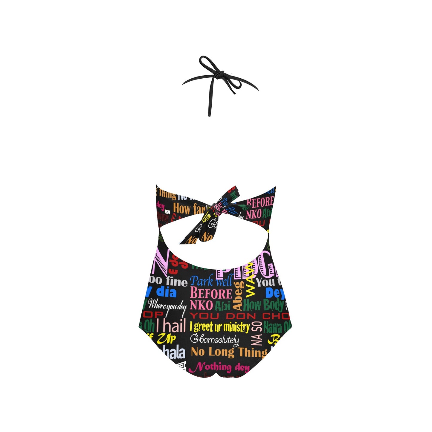 flyersetcinc Pidgin Print Lace Embossed Swimsuit