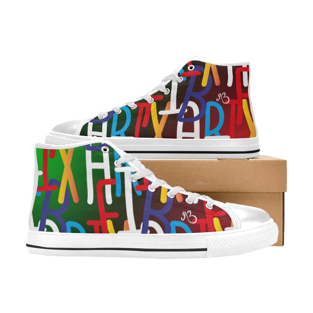 flyersetcinc Collage Women's Hightop Canvas