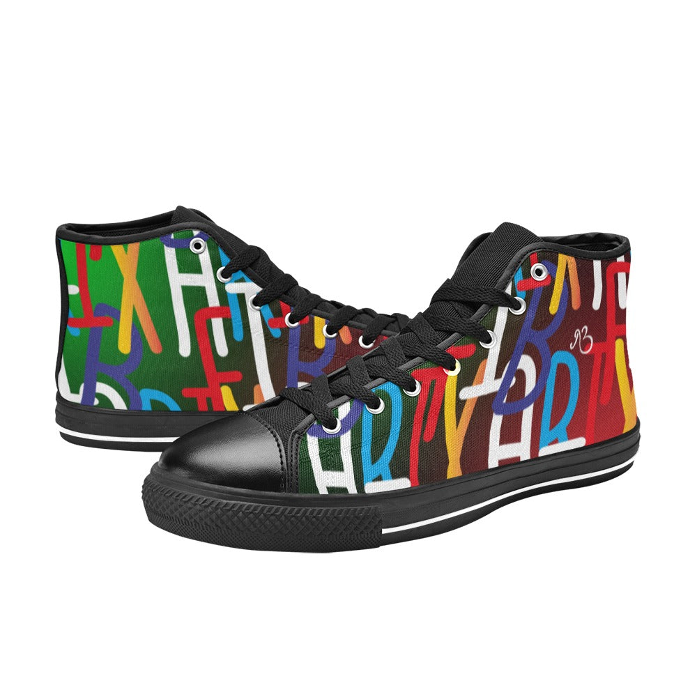 flyersetcinc Collage Women's Hightop Canvas