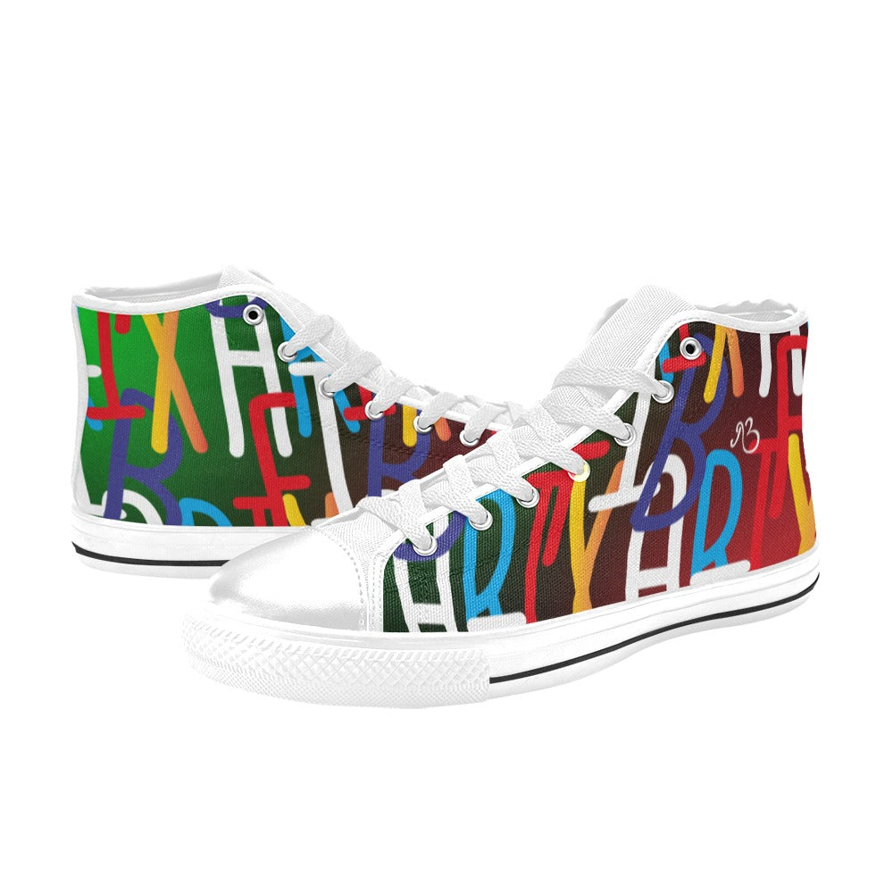 flyersetcinc Collage Women's Hightop Canvas