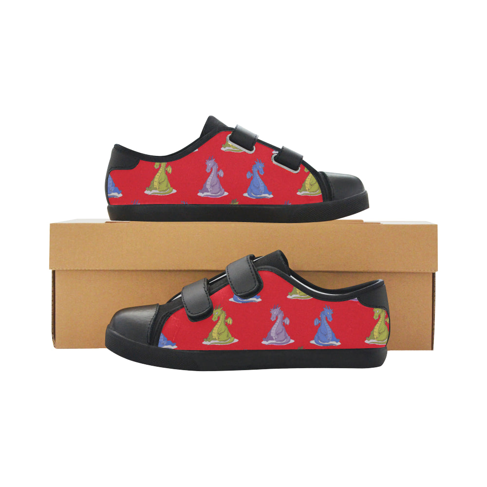 Happy Dragon Sneakers Velcro Canvas Kid's Shoes