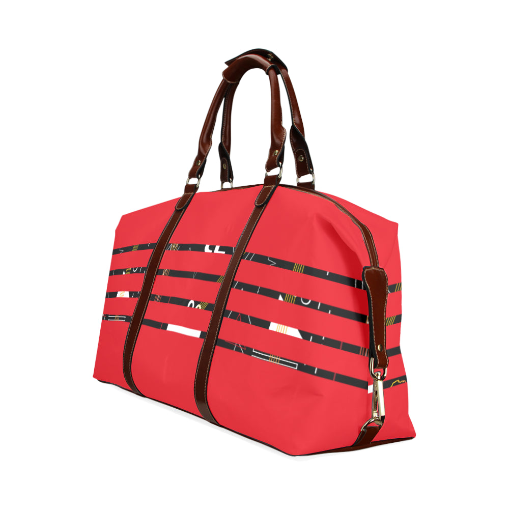 Red Linear Travel Bag