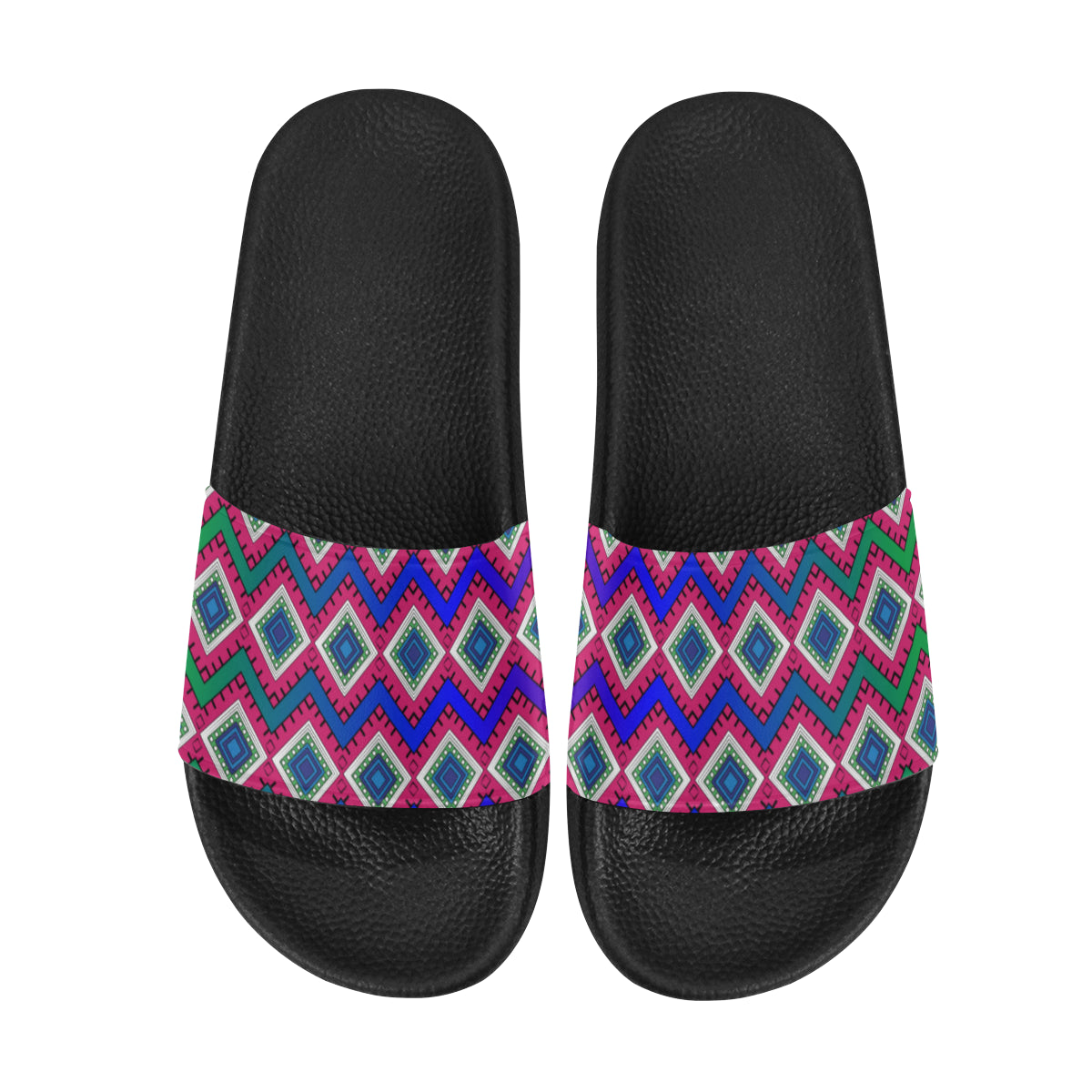 Quad Print Unisex Slides