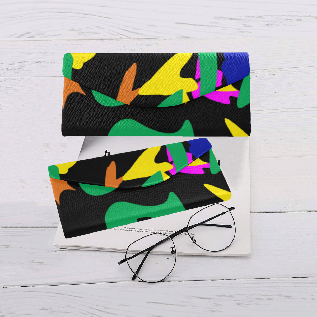 flyersetcinc Camo Print Foldable Glasses Case