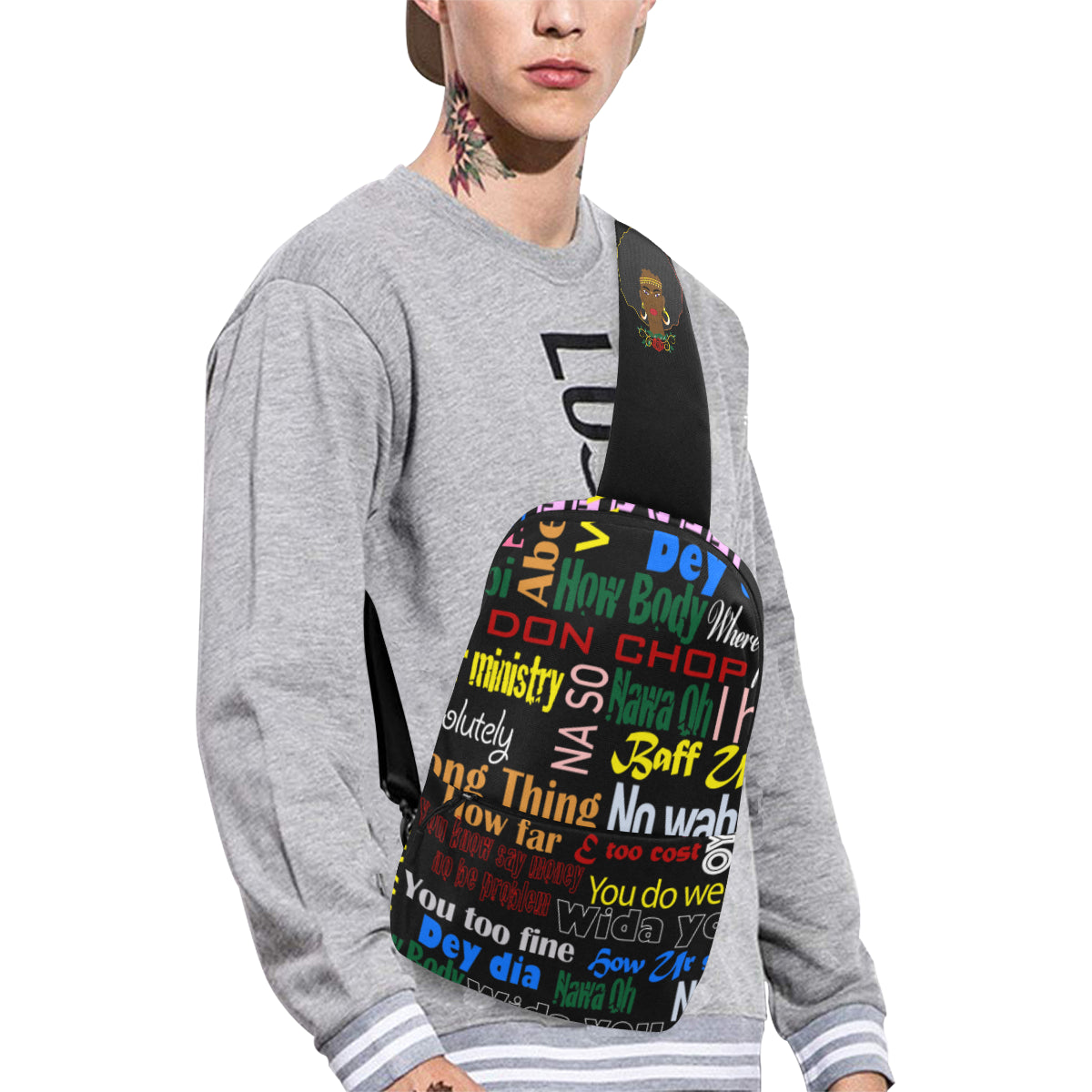 flyersetcinc Pidgin Print Chest Bag