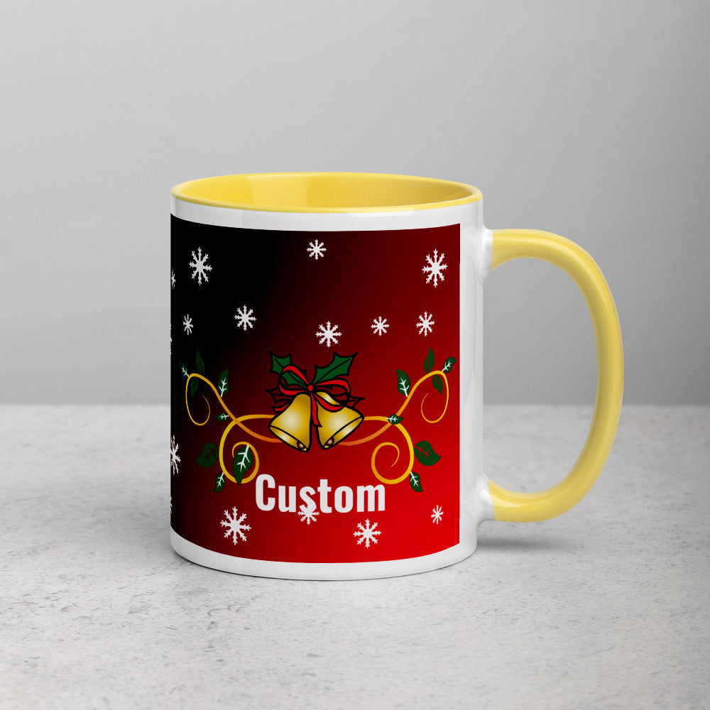 'Personalised' Christmas Two Toned Mug