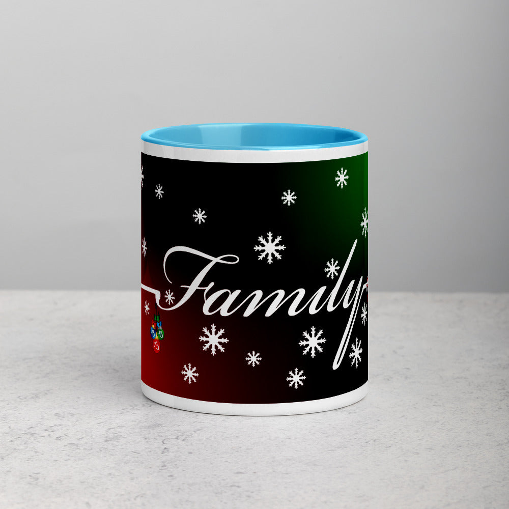 'Family Christmas' Two Toned Mug