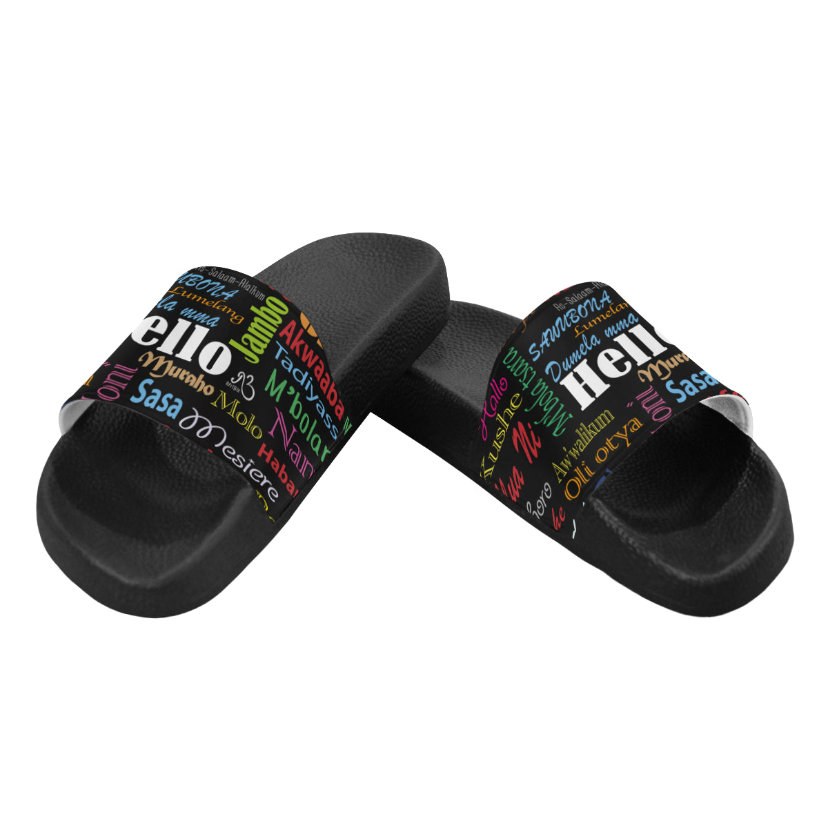 flyersetcinc Hello Print Unisex Slides