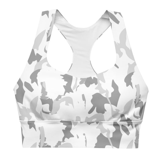 flyersetcinc Camouflage Longline sports bra - White