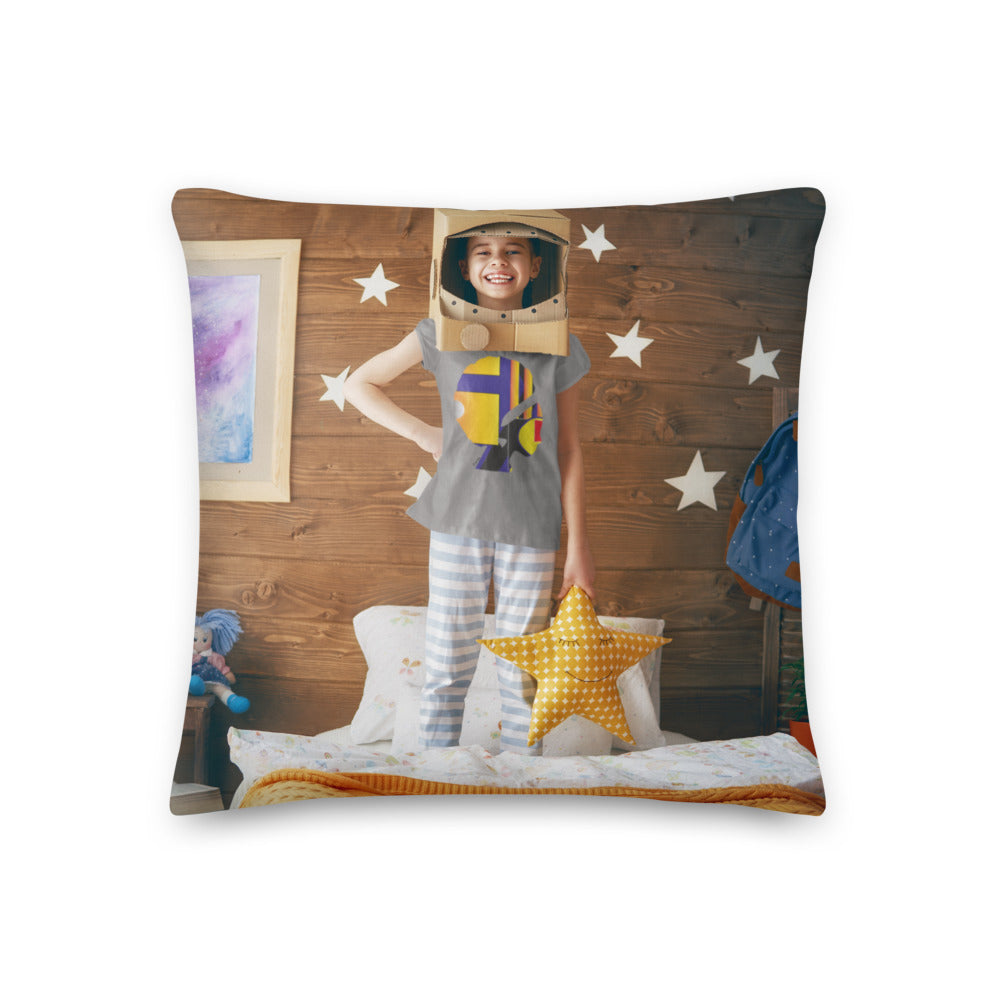 Personalisable Kids Premium Throw Pillow