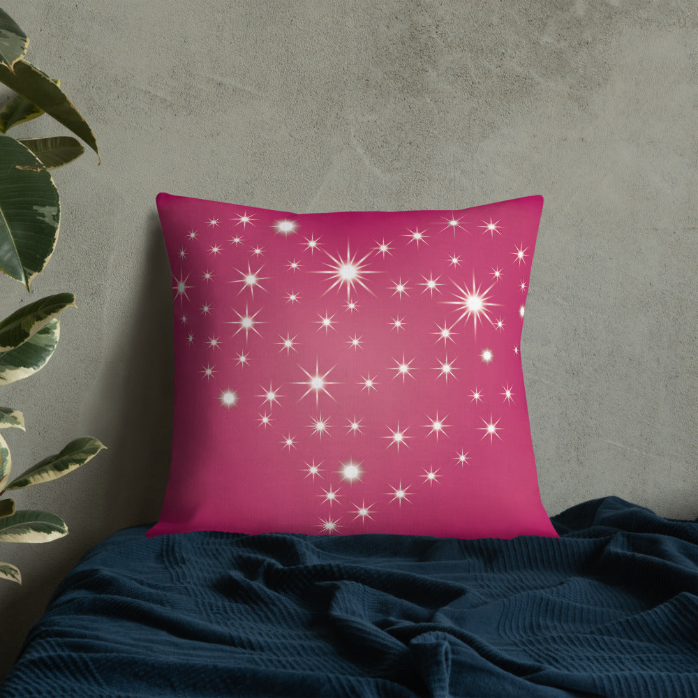 Love Personalised Premium Throw Pillow - Stars
