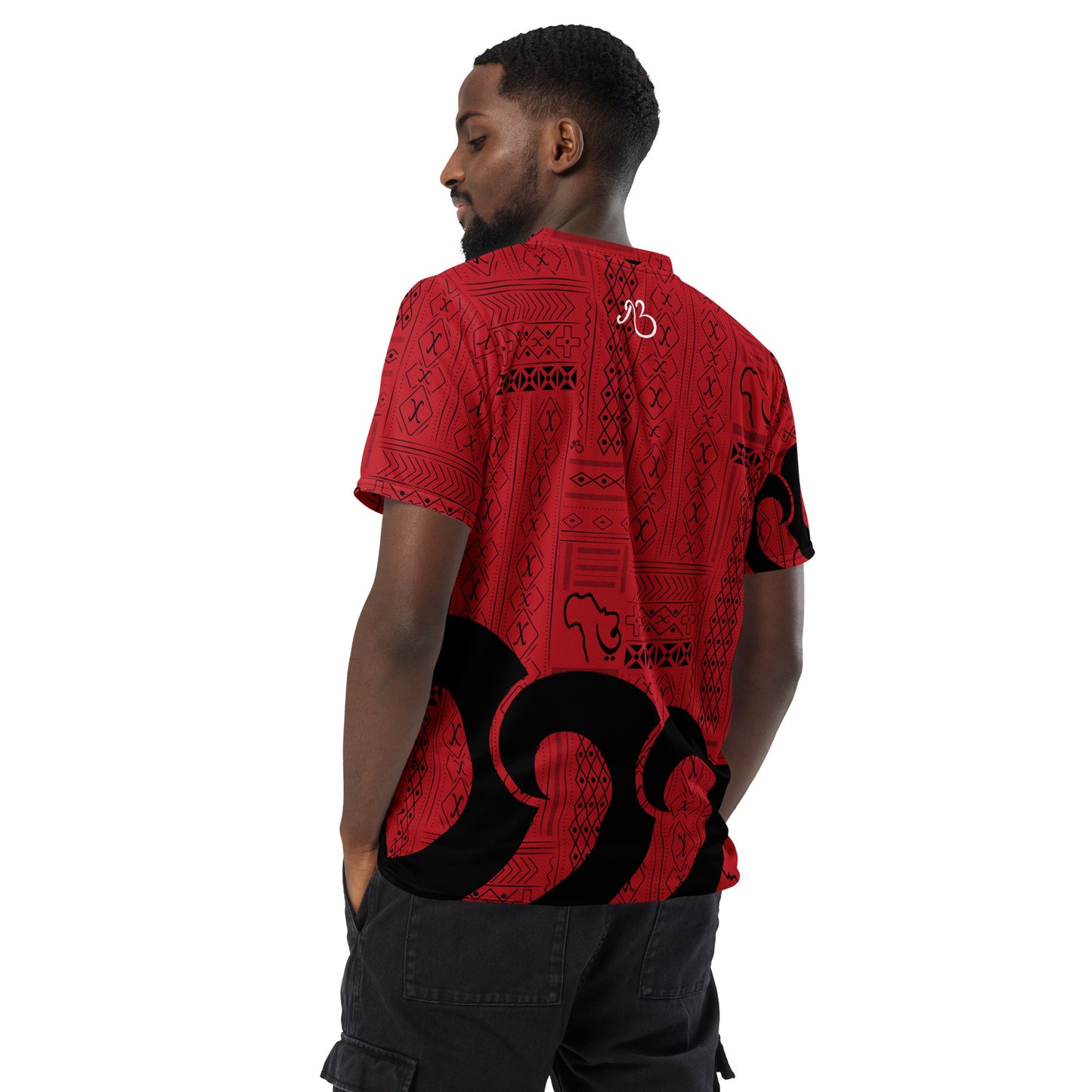 flyersetcinc Tribal print recycled unisex sports jersey