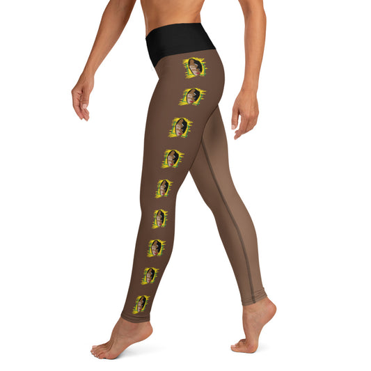 Serenity Skin-tone High Waist Leggings - caramel