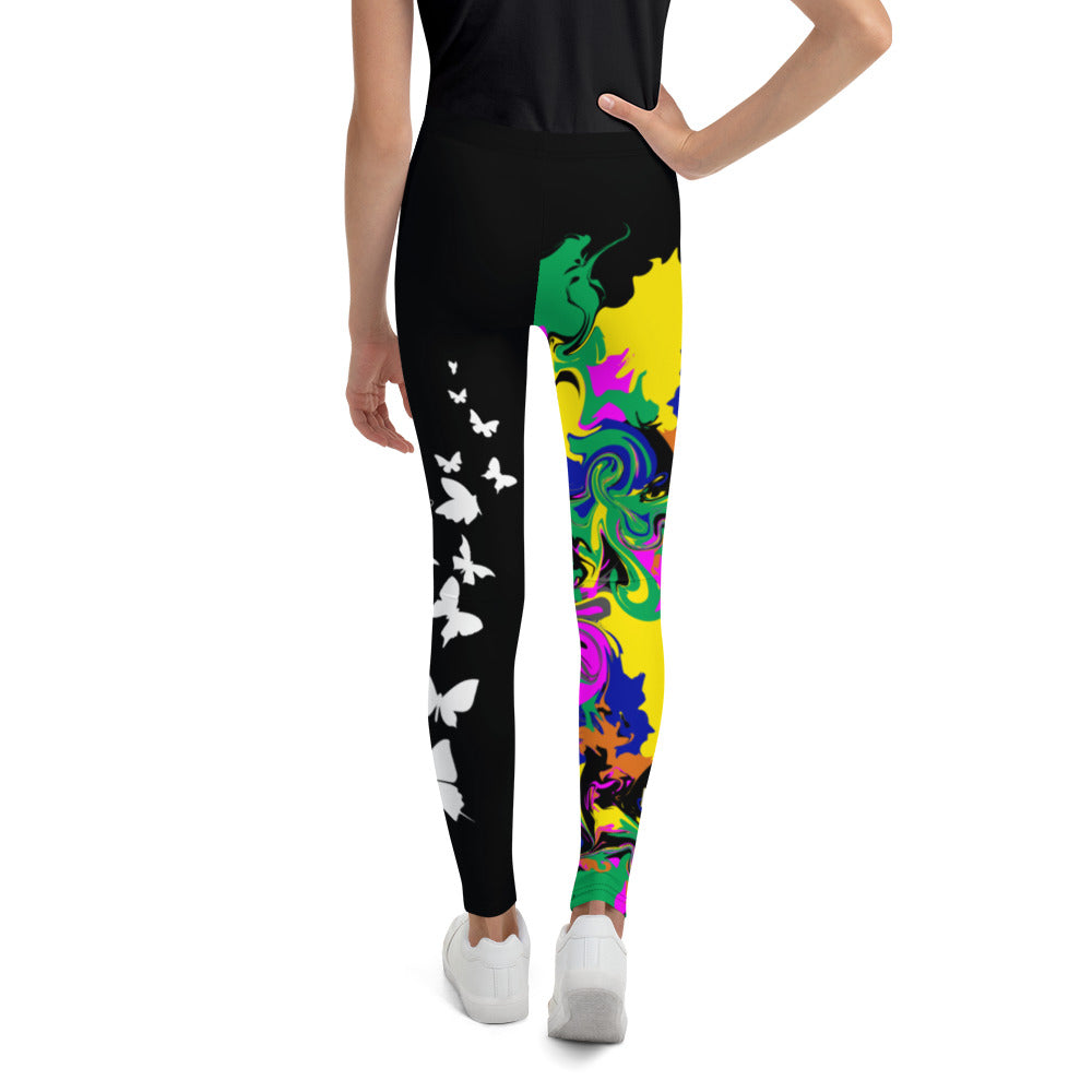 flyersetcinc Marble Camo Print Youth Leggings