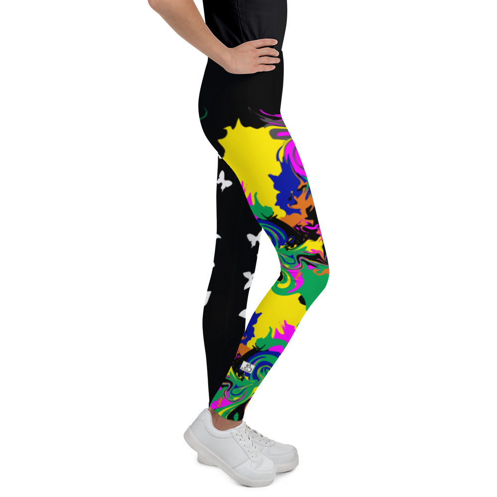 flyersetcinc Marble Camo Print Youth Leggings