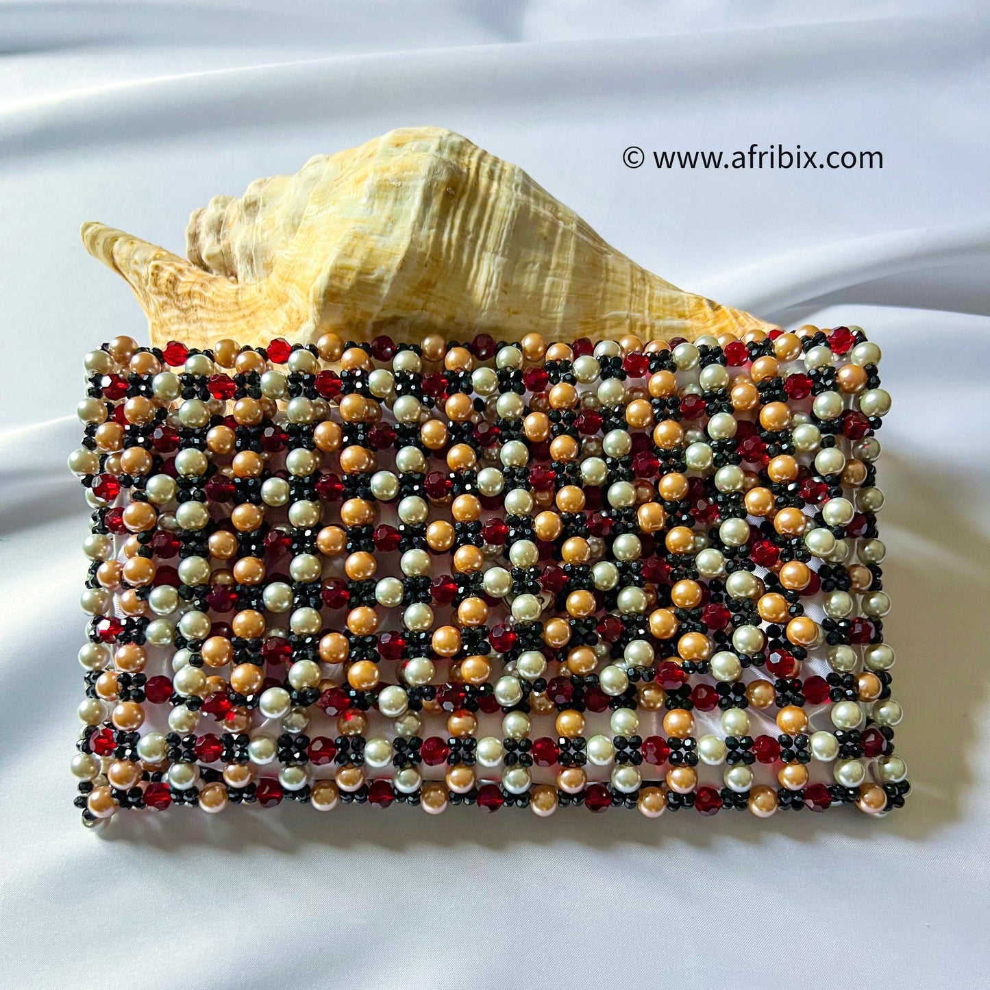 Alá Pearl Luxe Crystal Clutch Hand Bag