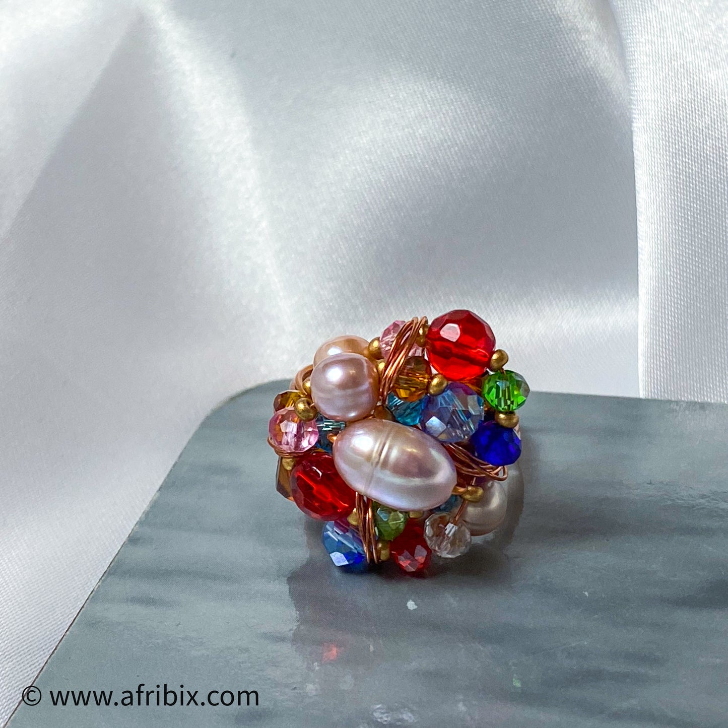 Freshwater Pearl Cluster Ring