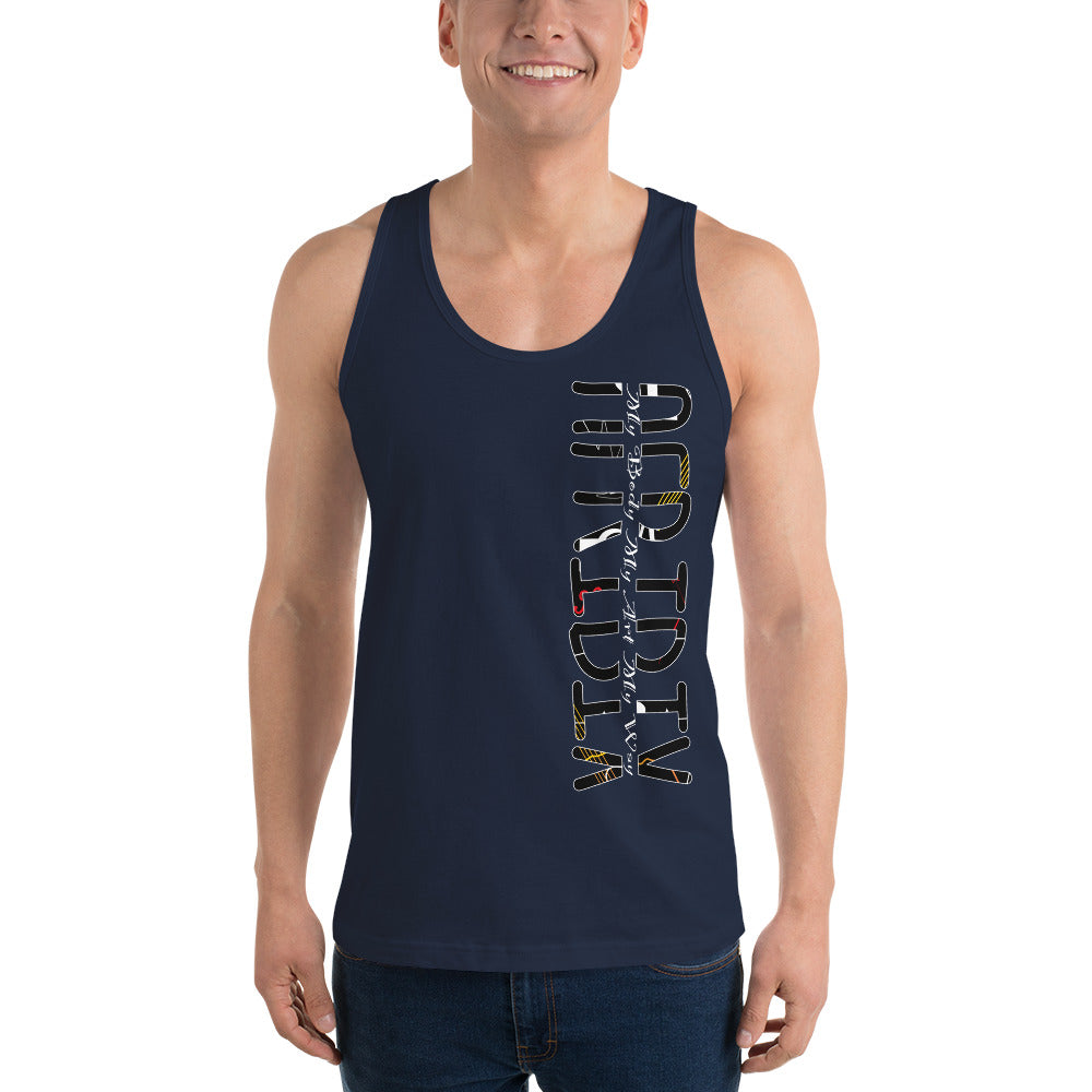 Linear Print Classic tank top (unisex)