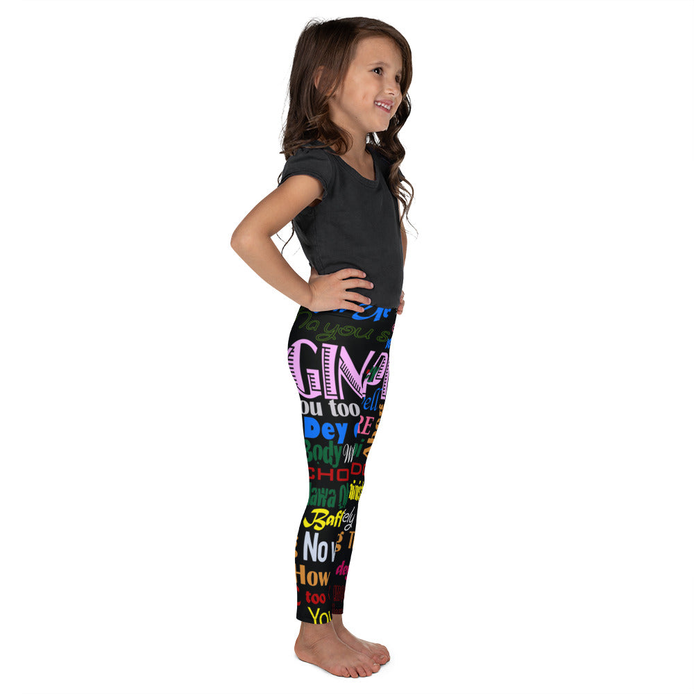 flyersetcinc Pidgin Print Kid's Leggings