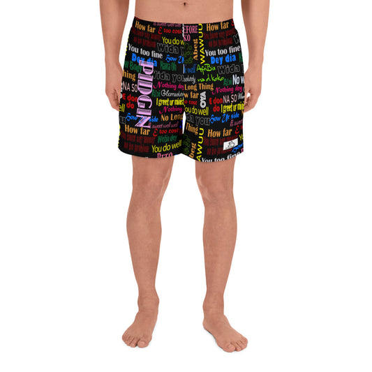 flyersetcinc Pidgin Print Men's Athletic Shorts