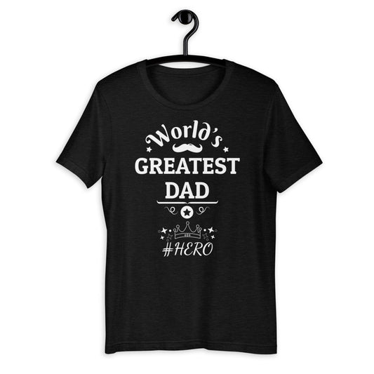 Worlds Greatest Dad Short-Sleeve Unisex T-Shirt - Dark Colours