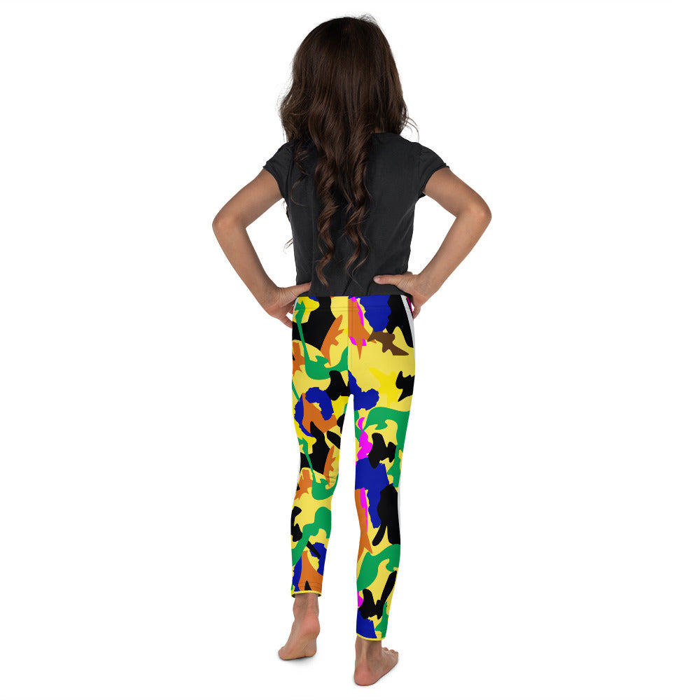 flyersetcinc Camo Kid's Leggings - Yellow