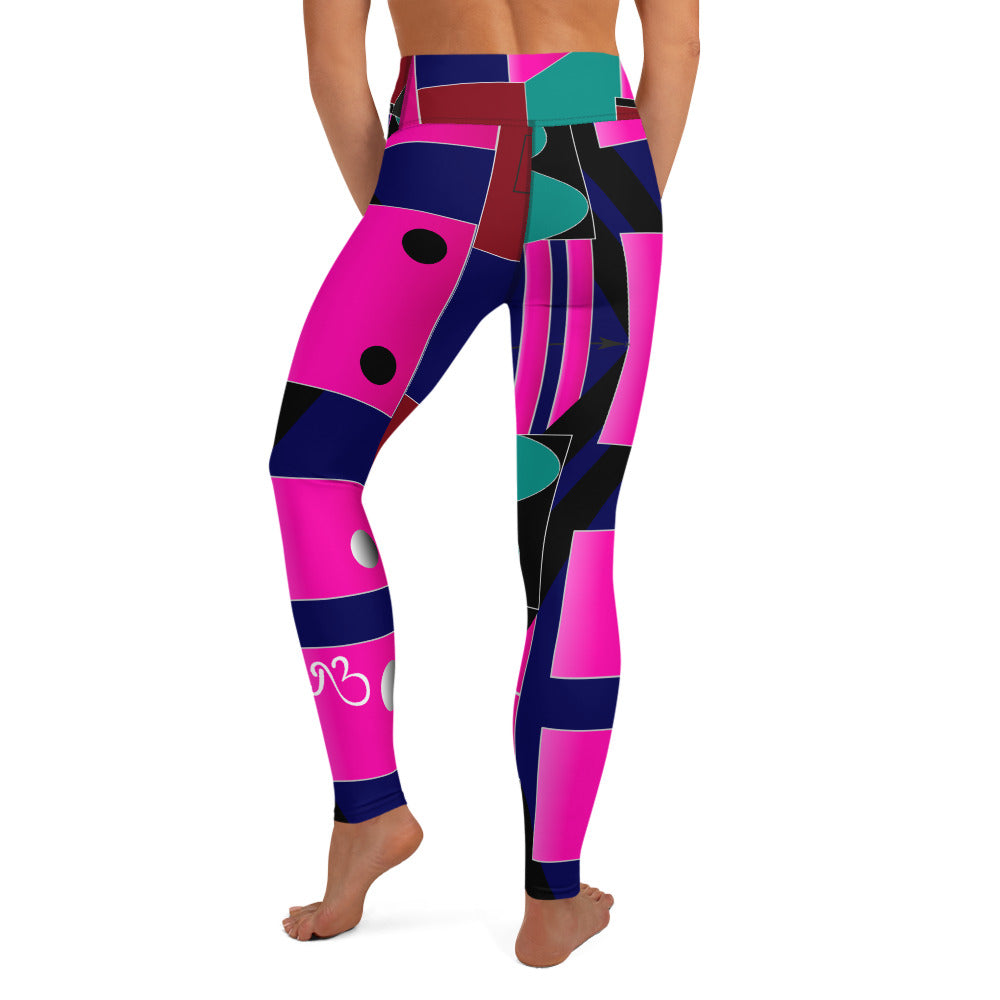 Gallery Print Leggings - Plum