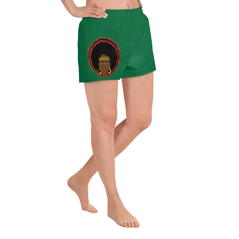 flyersetcinc Warrior Women's Athletic Shorts - Green