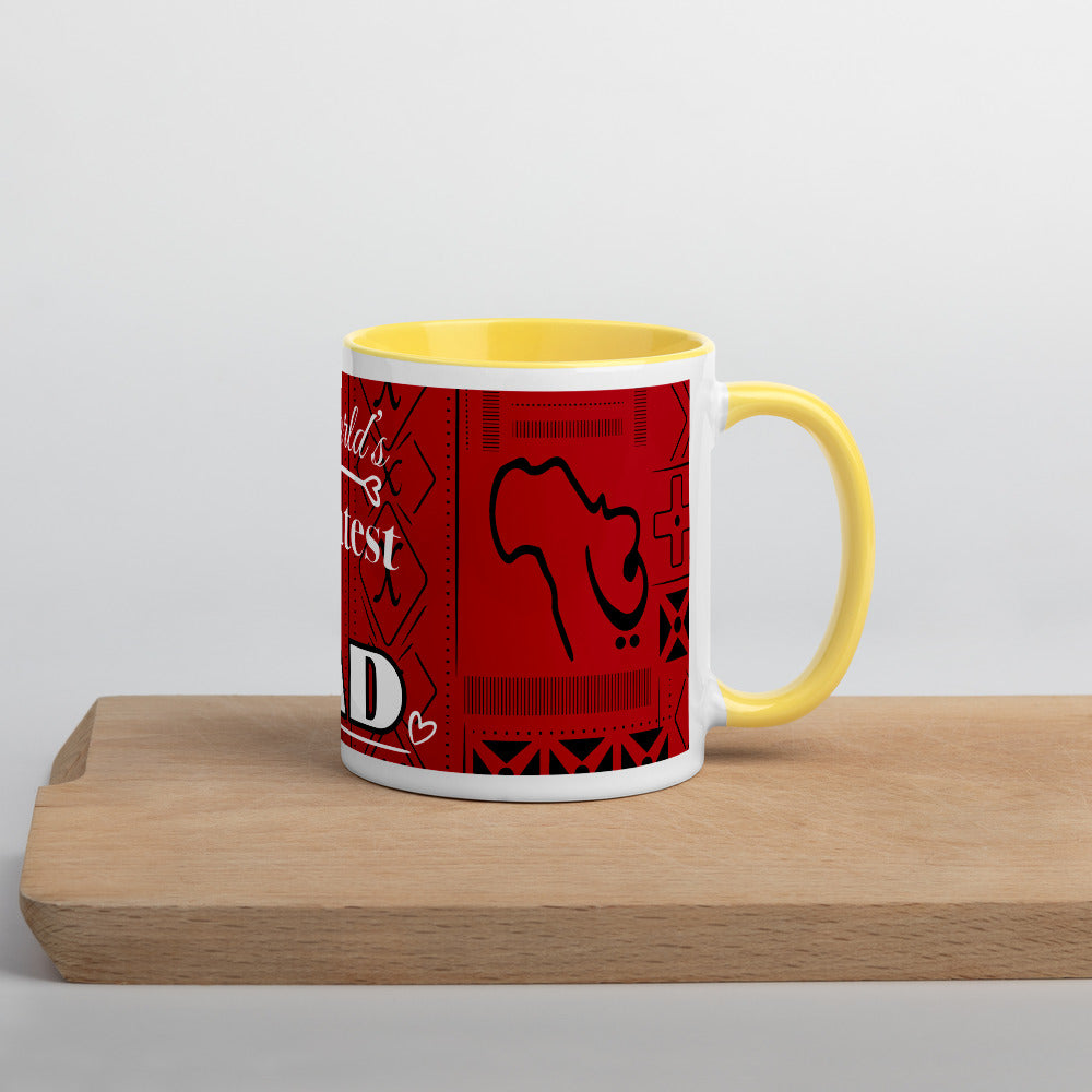 Worlds Greatest Dad Mug with Color Inside