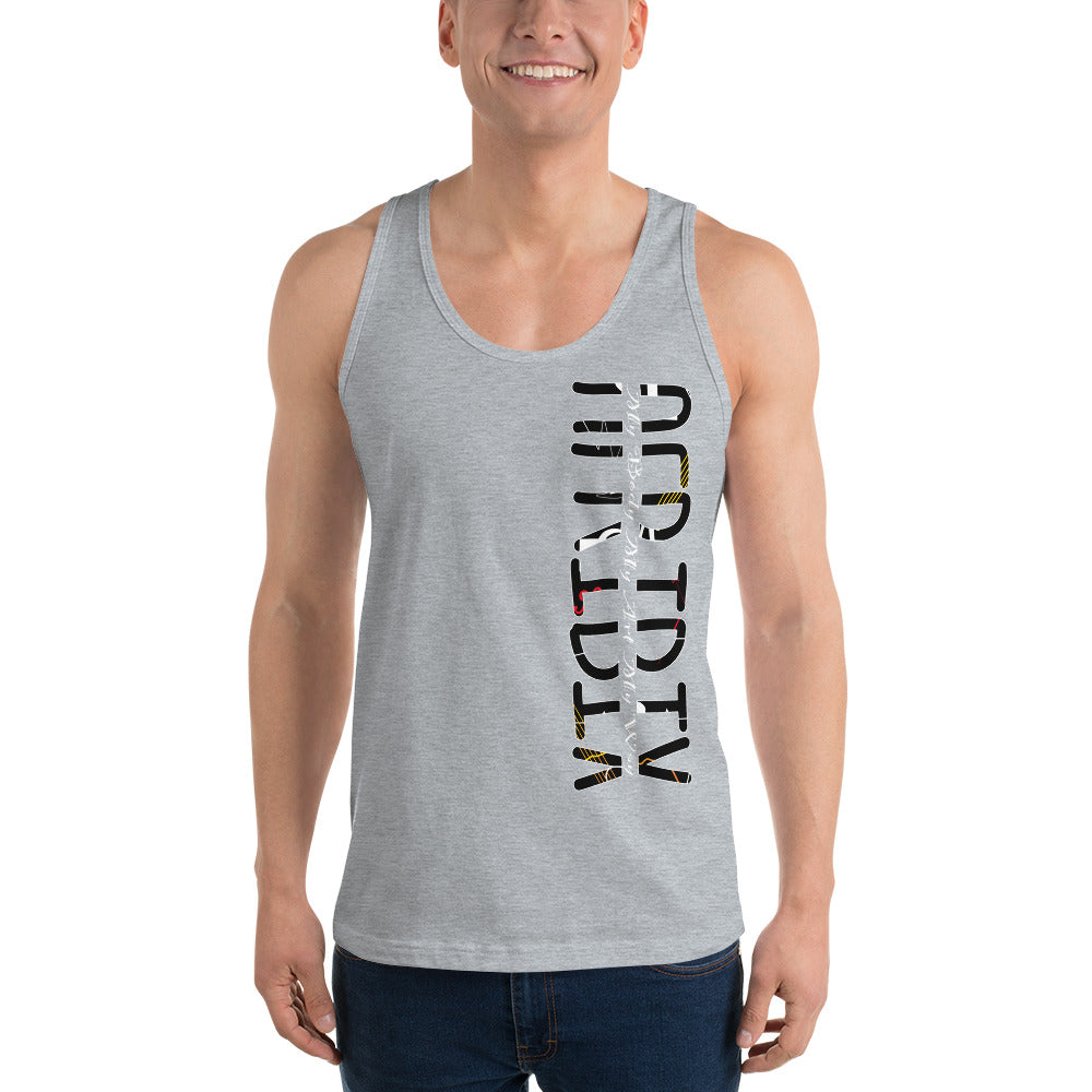 Linear Print Classic tank top (unisex)