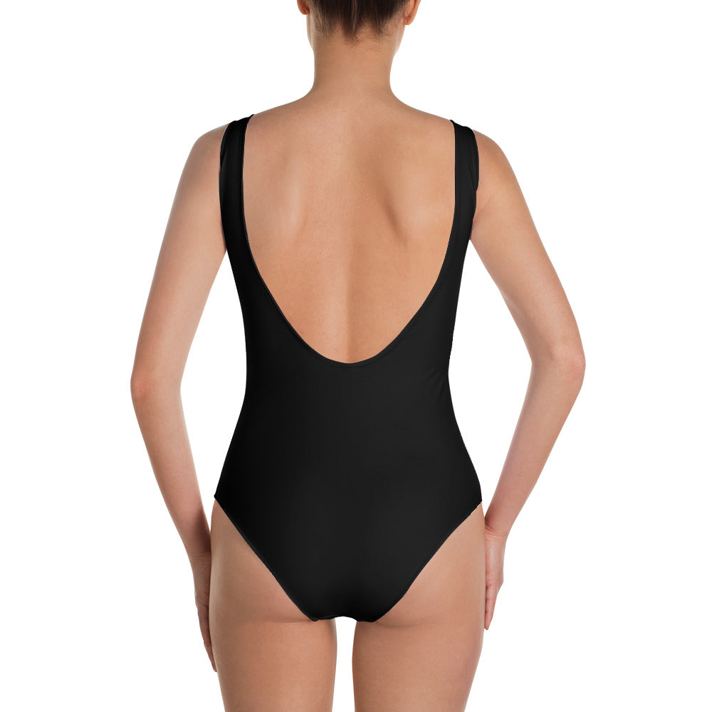 Ubuntu Tribal One-Piece Swimsuit - Black