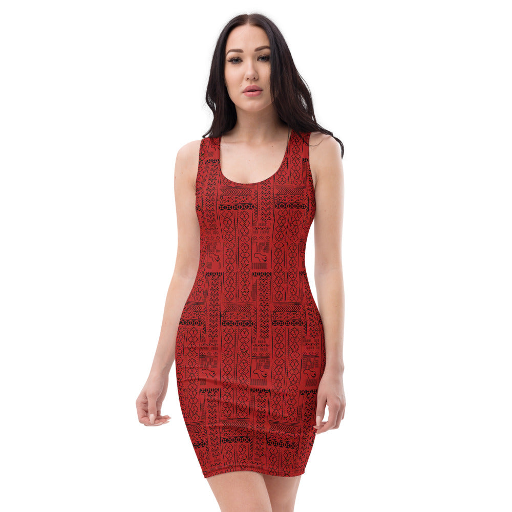 flyersetcinc Tribal Print Body Con Dress