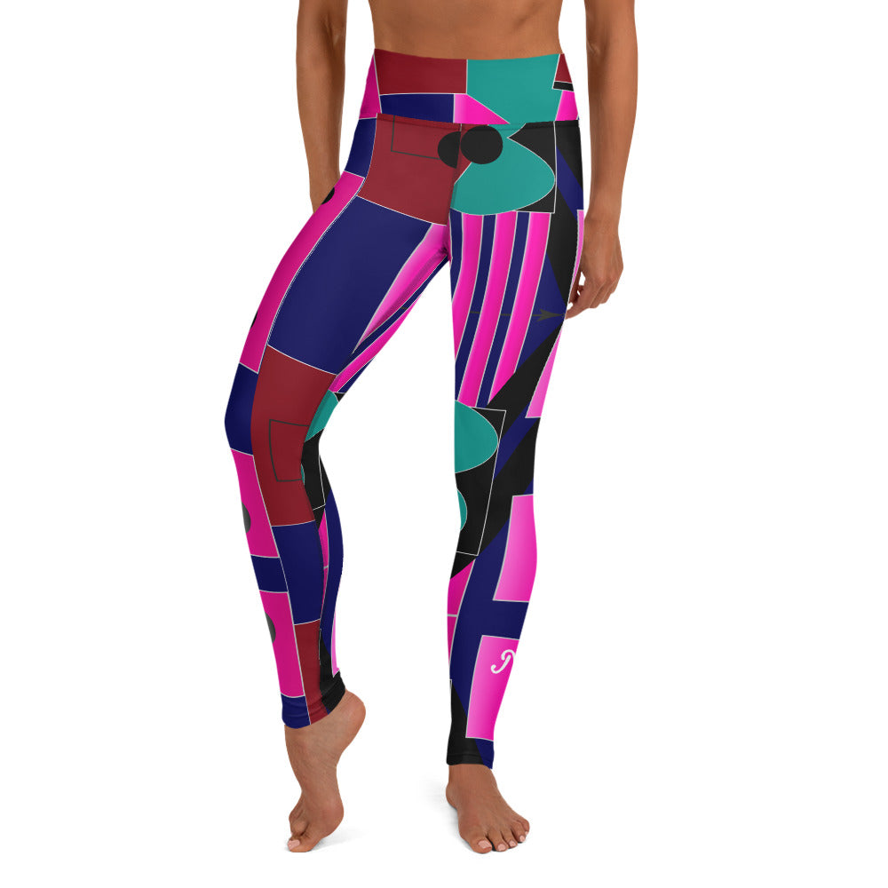 Gallery Print Leggings - Plum