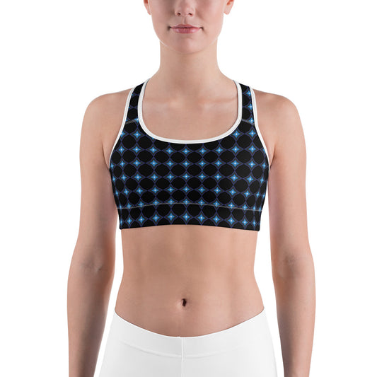 Starz Print Sports Bra - Noir