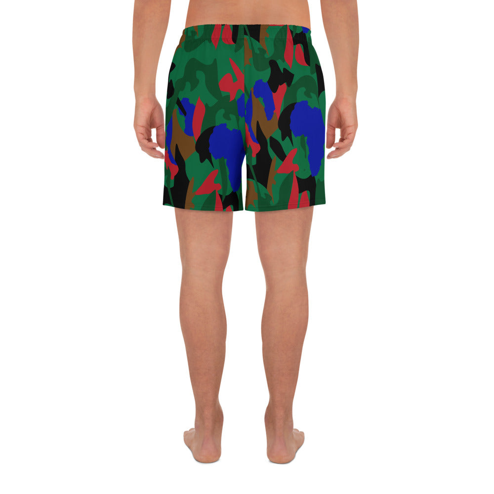 flyersetcinc Camo Men's Athletic Shorts - Green